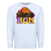 White basketball mom Premium Sweatshirt - OliviaCreatesArt