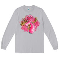 Moon Dust breast cancer awareness ribbon with glitter pink l Long Sleeve Tee - LillyAllenDesigns