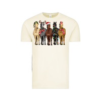 Vintage Arctic horses with christmas Vintage Tee - MaliasSmallBusiness