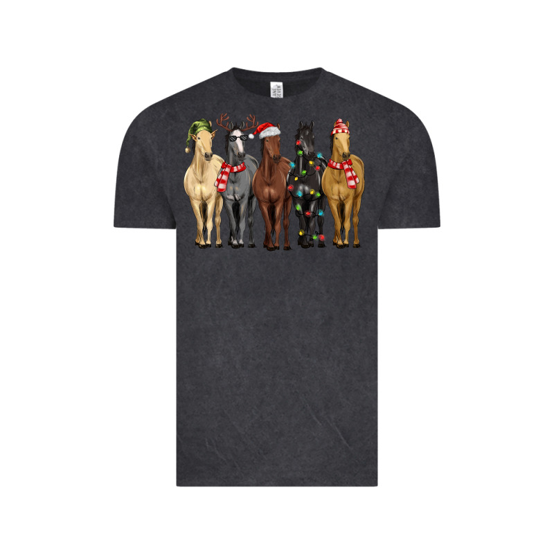 Horses With Christmas Vintage Tee by MaliasSmallBusiness | Teevron