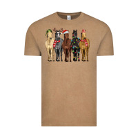 Vintage Coffee horses with christmas Vintage Tee - MaliasSmallBusiness