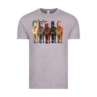 Vintage Zinc horses with christmas Vintage Tee - MaliasSmallBusiness