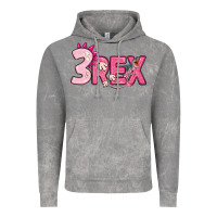 Cloud Rock pink three rex Vintage Hoodie - MaliasSmallBusiness