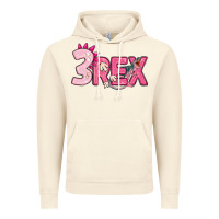 Vintage Artic pink three rex Vintage Hoodie - MaliasSmallBusiness
