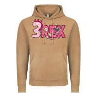 Vintage Camel pink three rex Vintage Hoodie - MaliasSmallBusiness
