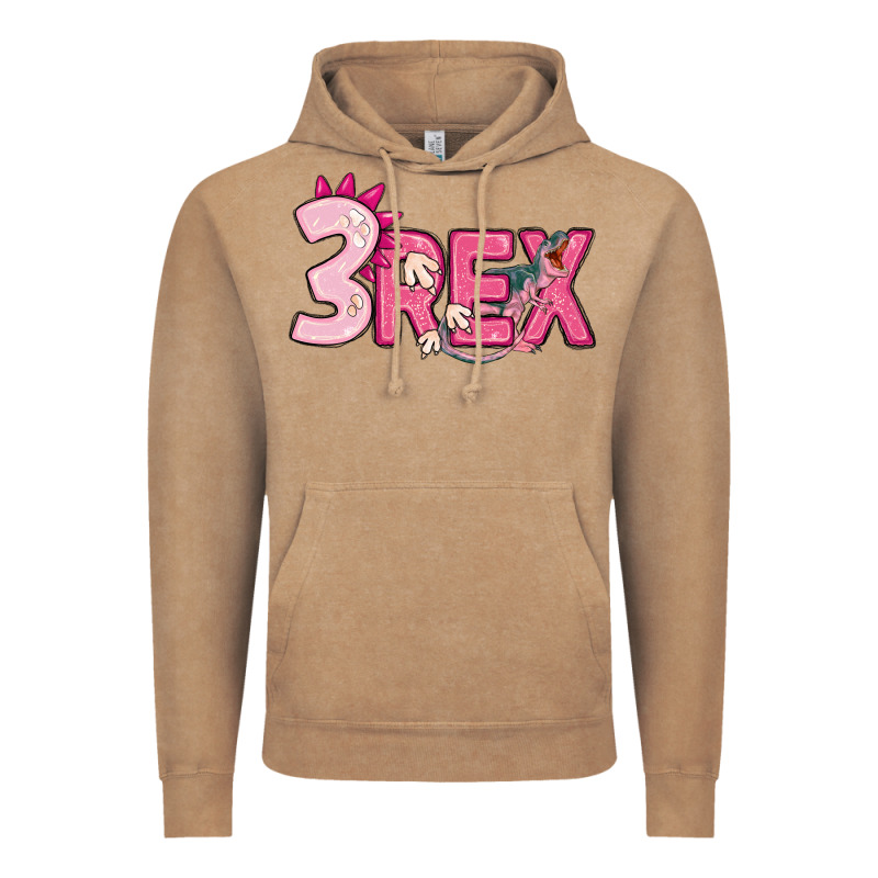 Pink Three Rex Vintage Hoodie by MaliasSmallBusiness | Teevron