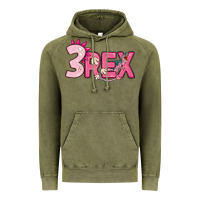 Vintage Olive pink three rex Vintage Hoodie - MaliasSmallBusiness