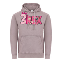 Vintage Zinc pink three rex Vintage Hoodie - MaliasSmallBusiness