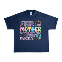 Navy retro mother Urban Heavy Tee - JahusDesignShop
