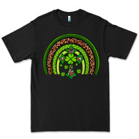 Black Western Shamrock Cross Rainbow Premium Tee - Artiststas