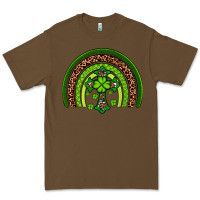 Cacao Western Shamrock Cross Rainbow Premium Tee - Artiststas
