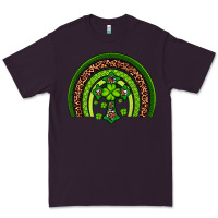 Plum Western Shamrock Cross Rainbow Premium Tee - Artiststas