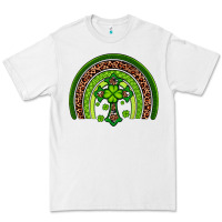 White Western Shamrock Cross Rainbow Premium Tee - Artiststas