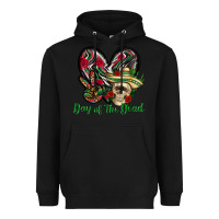 Black Day of the dead Mexico Heavyweight Hoodie - HowdyJamesFarm