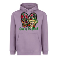 Lavender Day of the dead Mexico Heavyweight Hoodie - HowdyJamesFarm