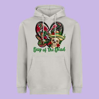 Day Of The Dead Mexico Heavyweight Hoodie Designed By Howdyjamesfarm