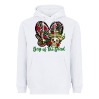White Day of the dead Mexico Heavyweight Hoodie - HowdyJamesFarm