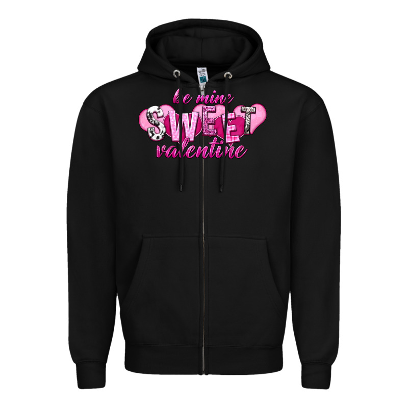 Be Mine Sweet Valentine's Day Zipper Hoodie by HowdyJamesFarm | Teevron