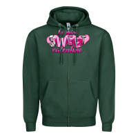 Sports Green Be mine sweet Valentine's Day Zipper Hoodie - HowdyJamesFarm