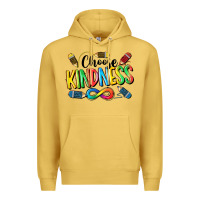 Antique Gold Chose Kindness Autism Premium Hoodie - CowGirlArtShop