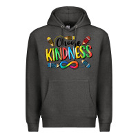 Charcoal Heather Chose Kindness Autism Premium Hoodie - CowGirlArtShop