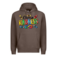 Coffee Chose Kindness Autism Premium Hoodie - CowGirlArtShop