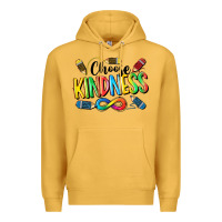 Mustard Chose Kindness Autism Premium Hoodie - CowGirlArtShop
