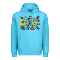 Ocean Blue Chose Kindness Autism Premium Hoodie - CowGirlArtShop