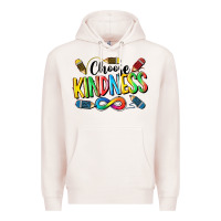 Pale Pink Chose Kindness Autism Premium Hoodie - CowGirlArtShop