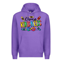 Purple Chose Kindness Autism Premium Hoodie - CowGirlArtShop