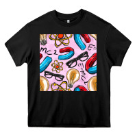 Black physics seamless pattern Heavy Core Tee - BundleAndBundleShop