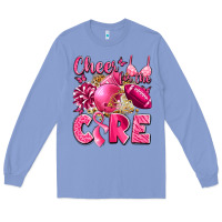 Cheer For The Cure Breast Cancer Long Sleeve Tee | Teevron