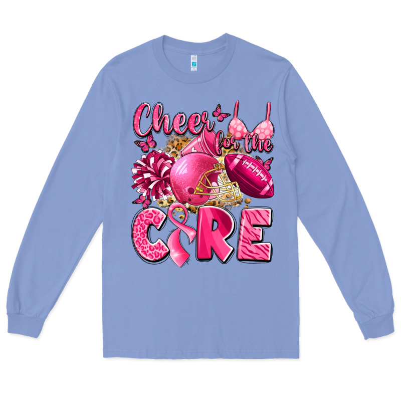 Cheer For The Cure Breast Cancer Long Sleeve Tee by LillyAllenDesigns | Teevron