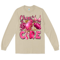 Mushroom cheer for the cure breast cancer Long Sleeve Tee - LillyAllenDesigns