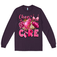 Plum cheer for the cure breast cancer Long Sleeve Tee - LillyAllenDesigns