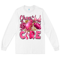 White cheer for the cure breast cancer Long Sleeve Tee - LillyAllenDesigns