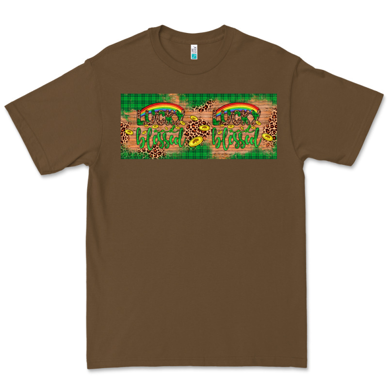 St. Patrick's Day Western  Lucky And Blessed Premium Tee by Artiststas | Teevron