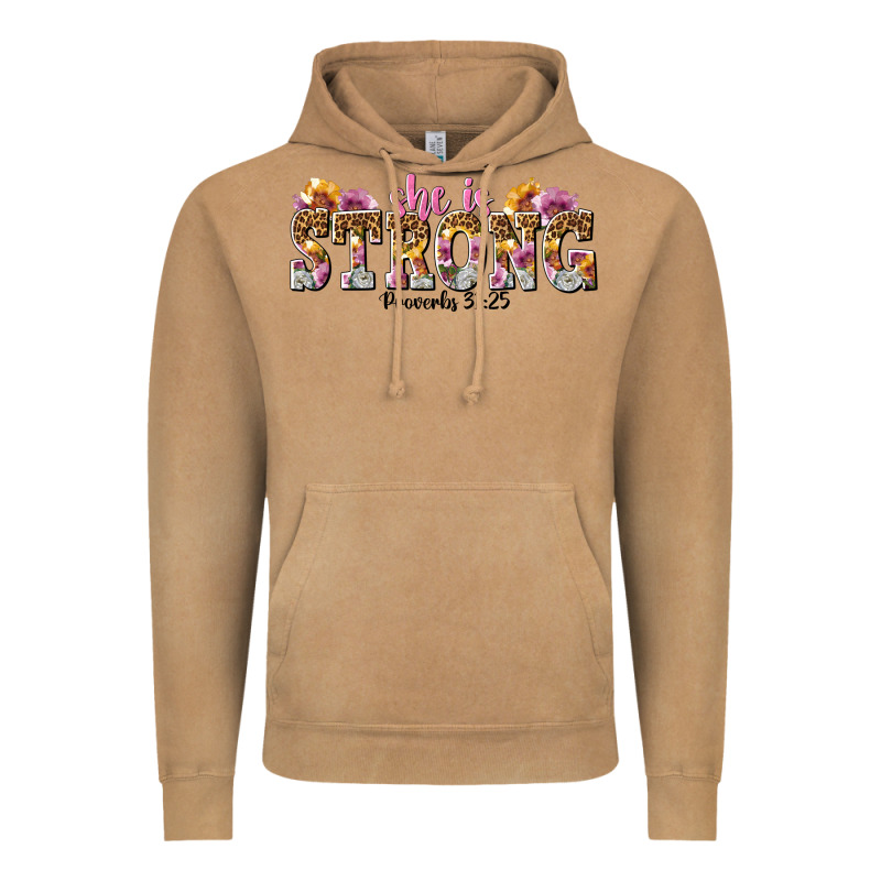 She Is Strong Proverbs 31 25 Vintage Hoodie by NancyCooperArtShop | Teevron