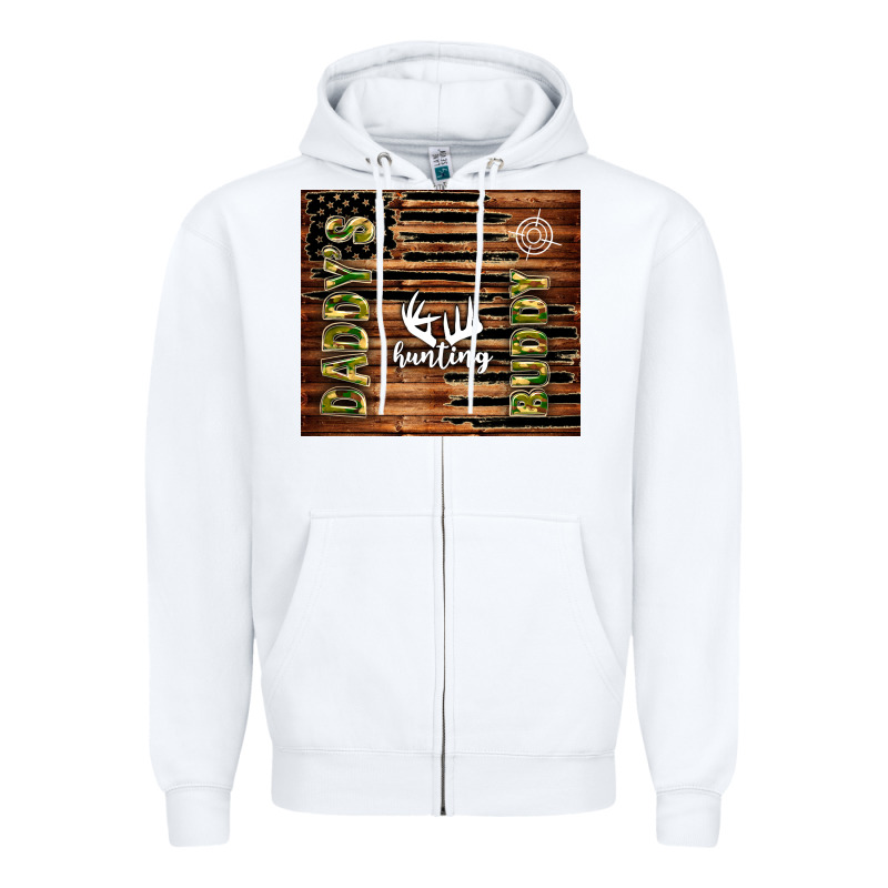 Daddy's Hunting Buddy Zipper Hoodie by TumblerDesignByShophia | Teevron