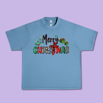 Faith Cross Merry Christmas Urban Heavy Tee Designed By Maliassmallbusiness