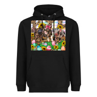 Black easter farm animals Happy Easter Day Heavyweight Hoodie - CowGirlArtShop