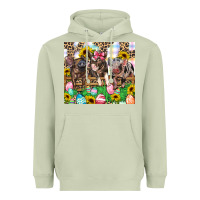 Matcha easter farm animals Happy Easter Day Heavyweight Hoodie - CowGirlArtShop