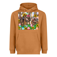 Meerkat easter farm animals Happy Easter Day Heavyweight Hoodie - CowGirlArtShop