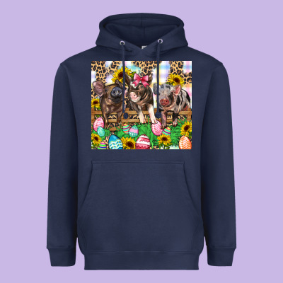 Easter Farm Animals Happy Easter Day Heavyweight Hoodie Designed By Cowgirlartshop