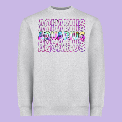 Aquarius Heavyweight Sweatshirt Designed By Artiststas