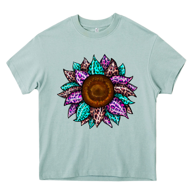 Sunflower Leopard Color Heavy Core Tee by JahusDesignShop | Teevron
