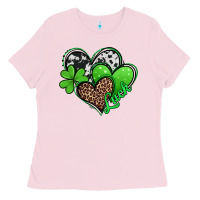 Bubblegum Pink St. Patrick's Day hearts Ladies Tee - Jasminsmagicworld