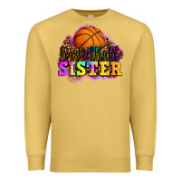 Antique Gold basketball sister Premium Sweatshirt - OliviaCreatesArt