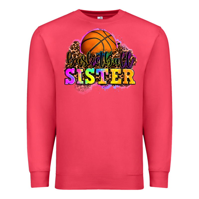 Basketball Sister Premium Sweatshirt by OliviaCreatesArt | Teevron
