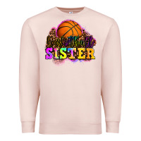 Pale Pink basketball sister Premium Sweatshirt - OliviaCreatesArt
